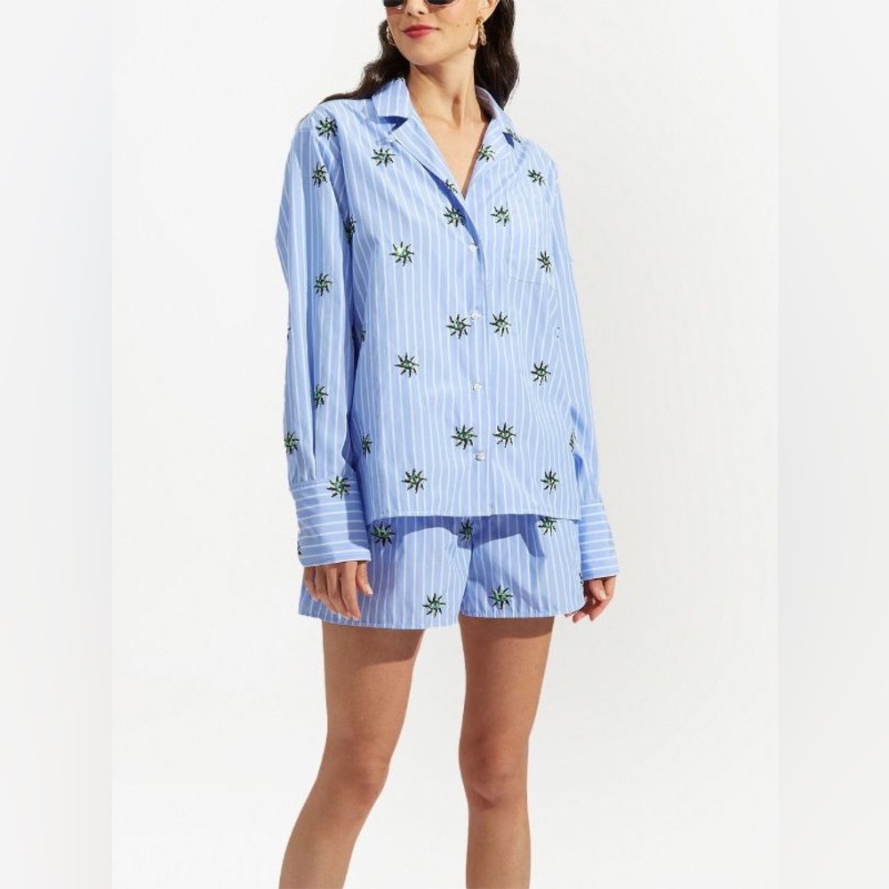 La Double J Third Eye Embroidered Popeline Shirt